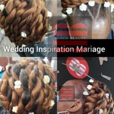 Coiffure mariage cheveux Nappy